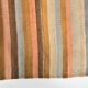 5x7 Salmon & Brown Striped Handmade Kilim Rug, 142x225Cm