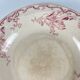 Salad bowl KG Lunéville Terre de fer, "Fontainebleau", pink, 19th century