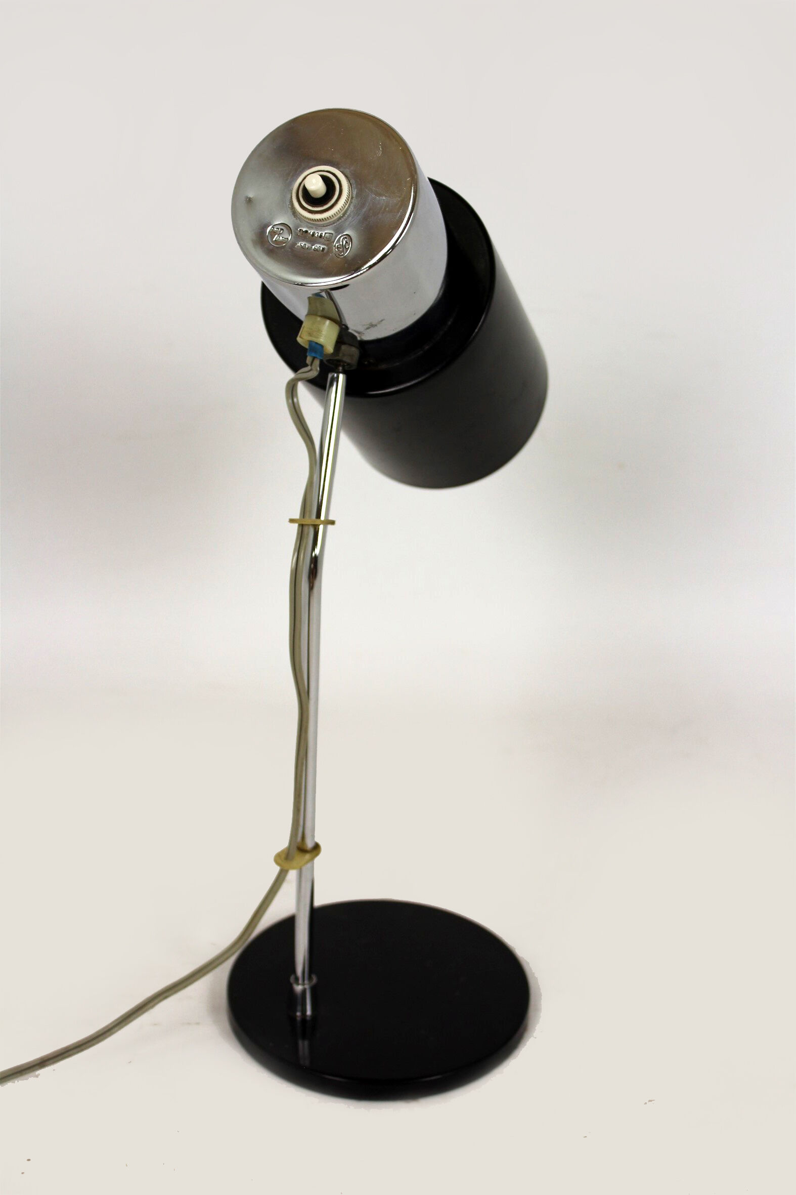 Black & Silver Table Lamp by Josef Hurka for Napako, 1970s