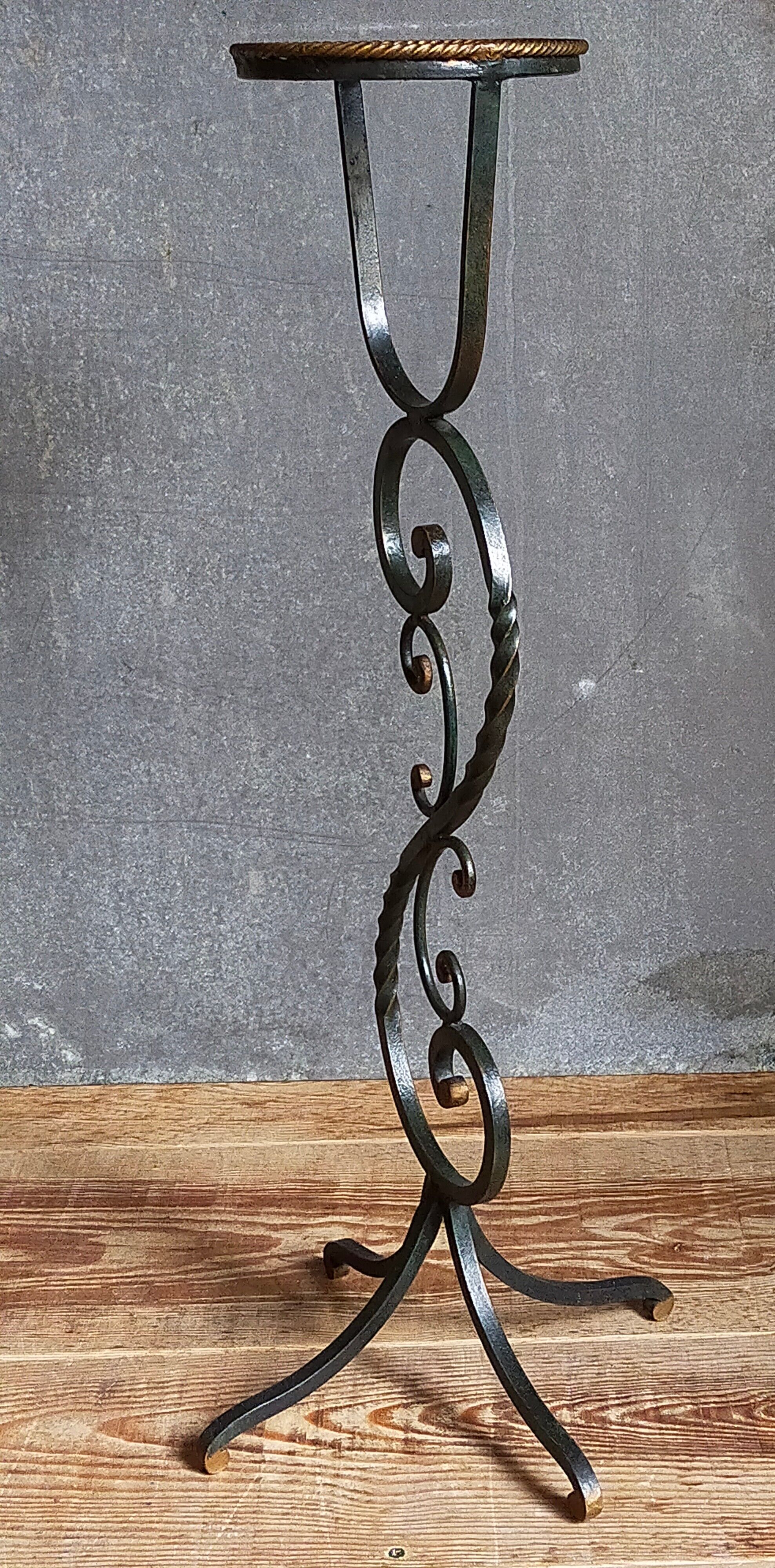 Wrought iron plant harness 50s