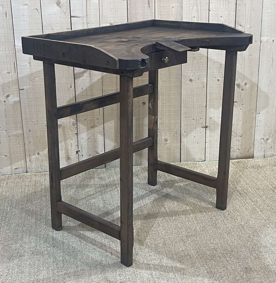 Table de travail de bijoutier en chêne début XXème