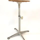 Vintage stool work tabouret by Friso Kramer Ahrend de Cirkel