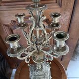 Pair of bronze candlesticks