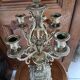 Paire chandeliers bronze