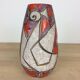 Stylized bird vase Fratelli Fanciullacci, Italian ceramic 50