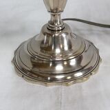 Bouillotte lamp in silver metal, empire style - early twentieth century