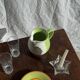 90s white and green ceramic carafe H17 D11