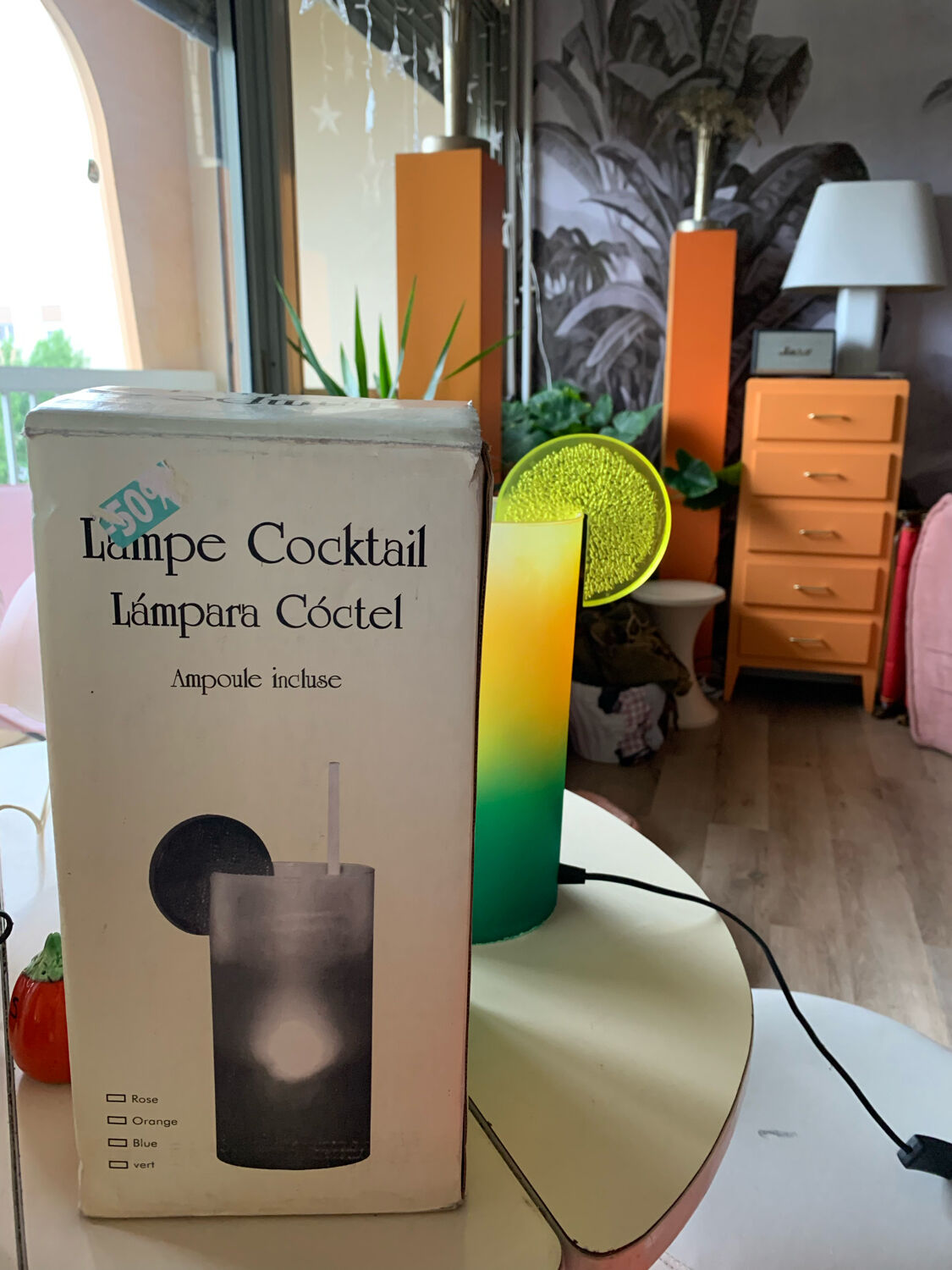 Cocktail lamp 80s