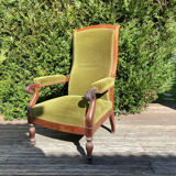 Fauteuil Voltaire vert