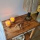 Country chic console side table