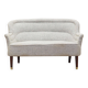 Sofa blanc mélangé, design italien, années 1960, production : Italie