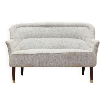 Sofa white melange, Italian design, 1960s, production: Italy
