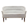 Sofa blanc mélangé, design italien, années 1960, production : Italie