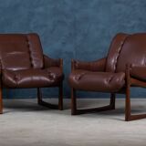 Mid-Century Armchairs in Rosewood by Torbjørn Afdal for Nesjestranda Møbelfabrikk, 1960s, Set of 2