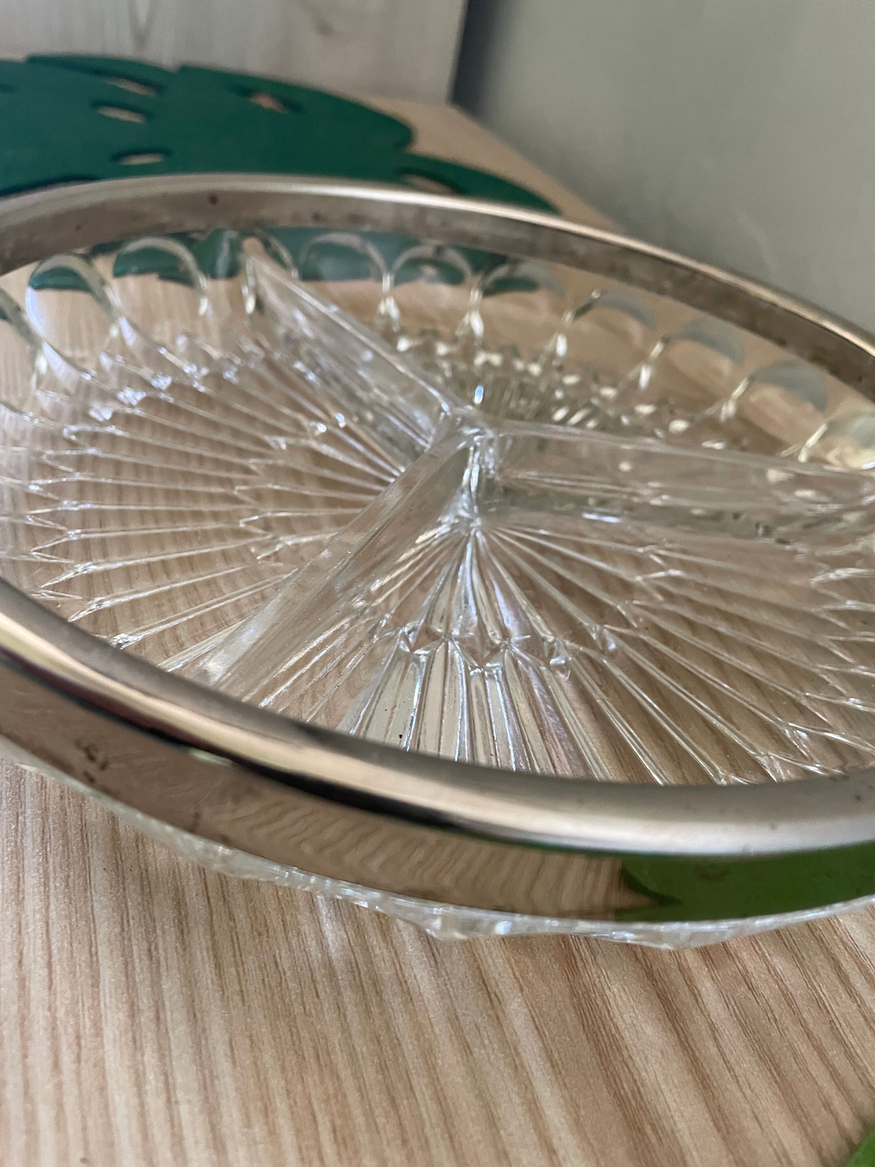 Glass and metal top - art nouveau