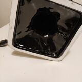 Black ceramic palm lamp