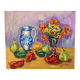 Still life, oil on canvas signed Gisèle Renaut (1930-2020)
