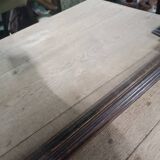 Oak mirror with twisted columns