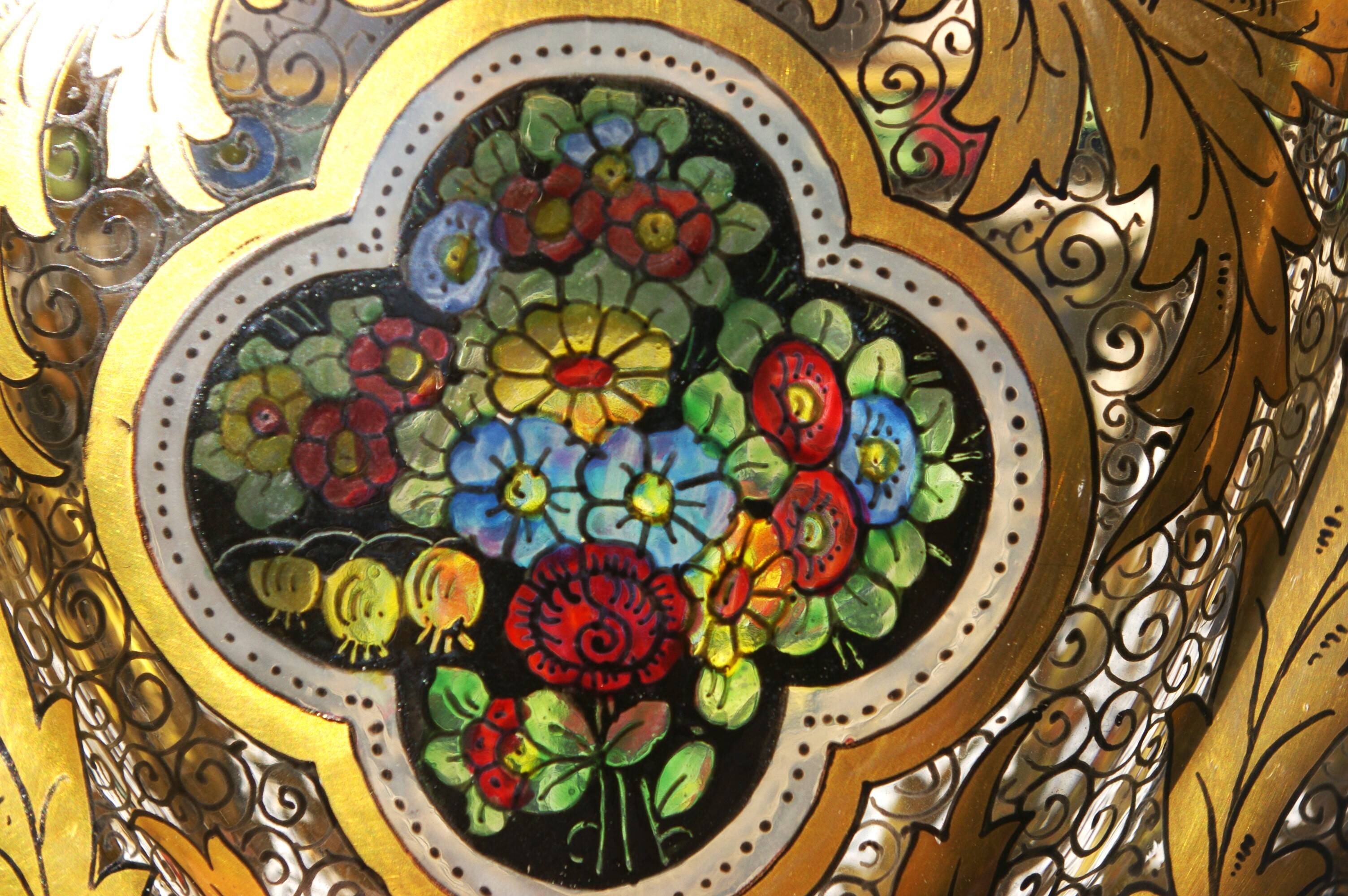 Bohemian Haida Art Nouveau Glass Vase Hermann Pautsch