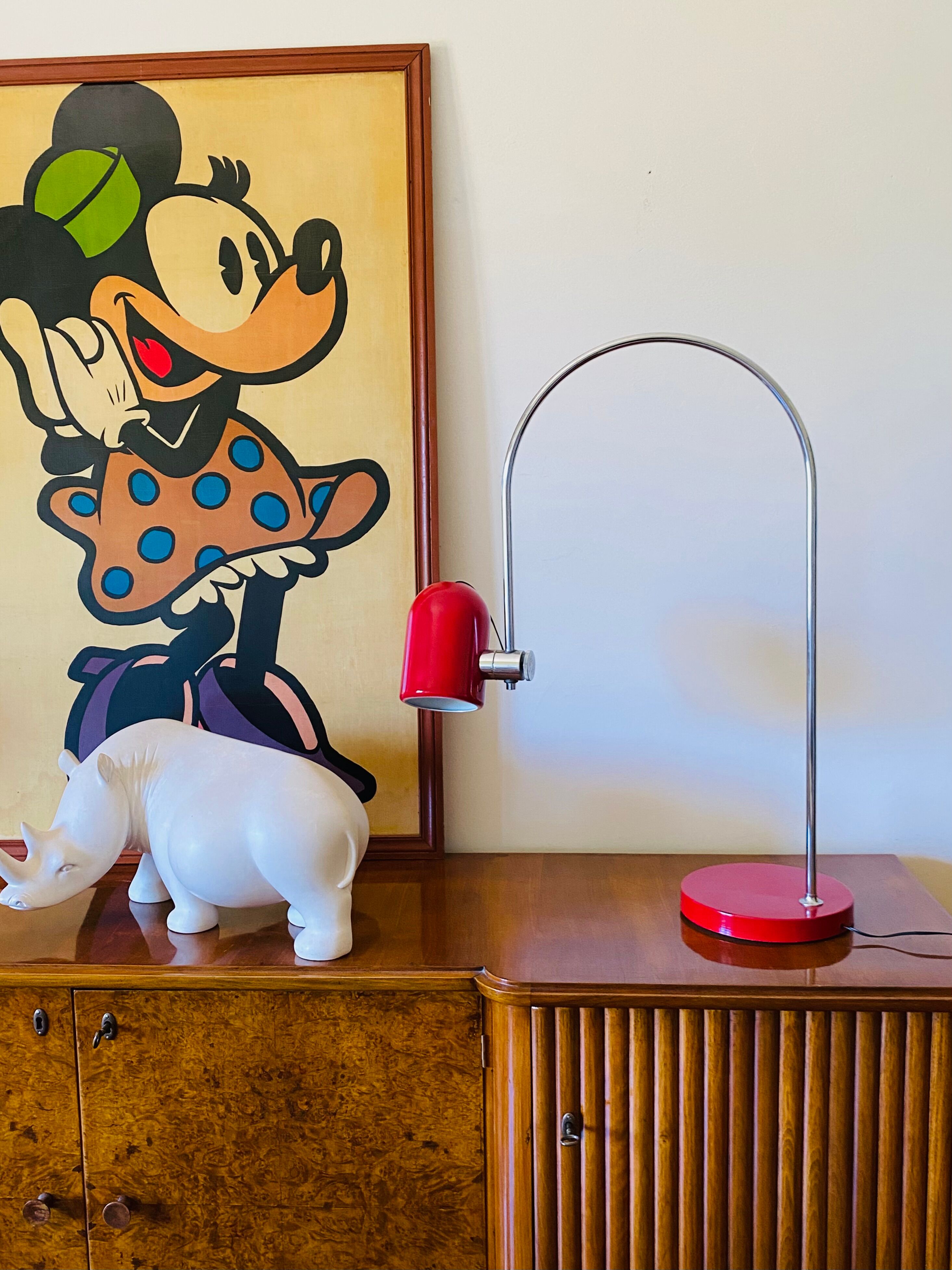 Goffredo Reggiani, Arch table lamp, Reggiani Italy 1970s