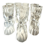 Set of 7 crystal liqueur/shooter glasses