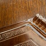 Art Deco pink glass tray