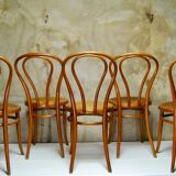 Set of 5 bistro chairs by Jacob and Josef Kohn