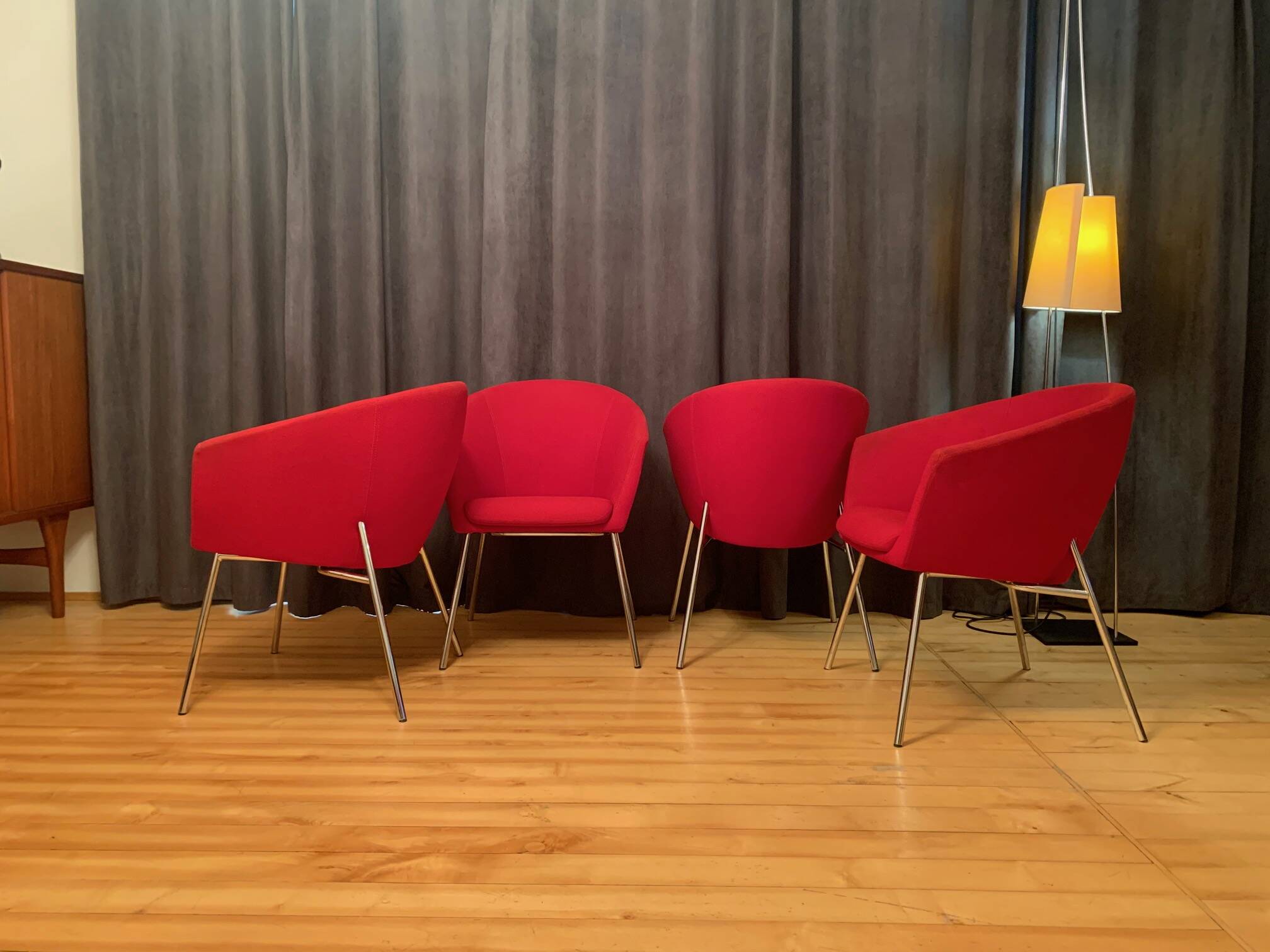 A set of four Megan club armchairs designed by René Holten, Artifort, the Netherlands