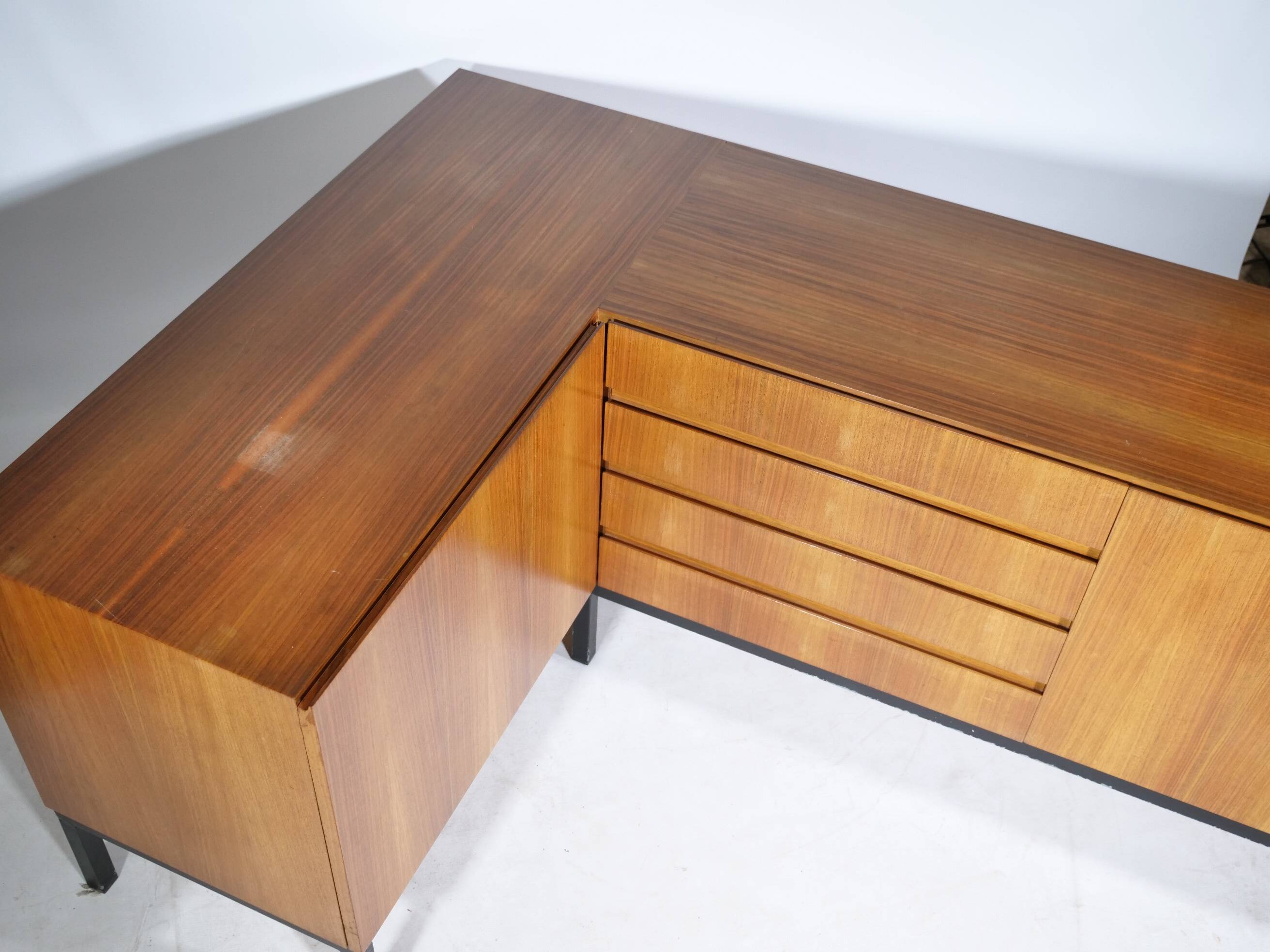 Mid-Century Corner Sideboard from the 1960s