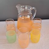 Carafe and granite glasses
