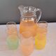 Carafe and granite glasses
