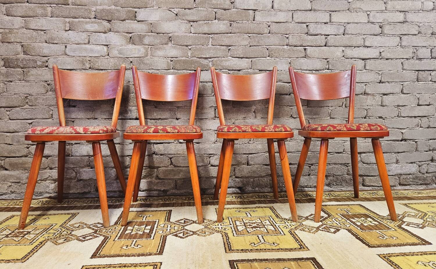 Set of 4 Hiller chairs 1960