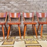 Set of 4 Hiller chairs 1960