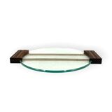 Plateau en verre art déco, France années 1930