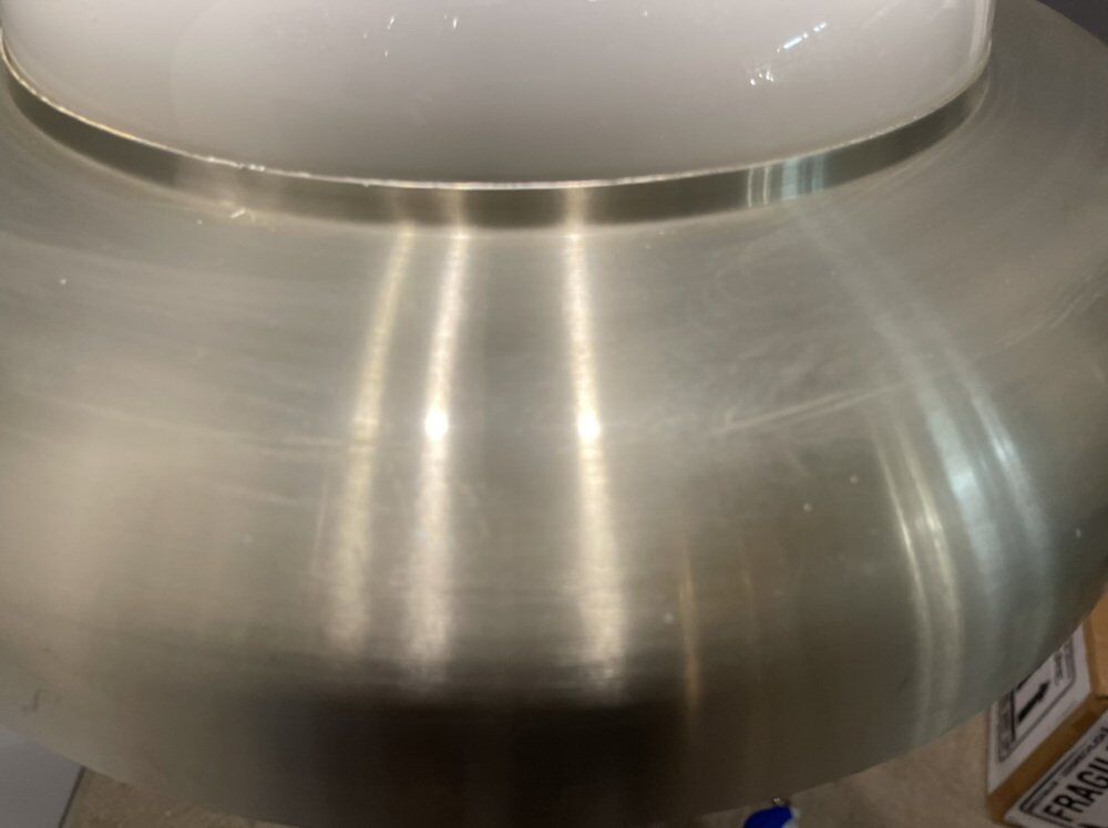 Mid-century opaline glass light pendant