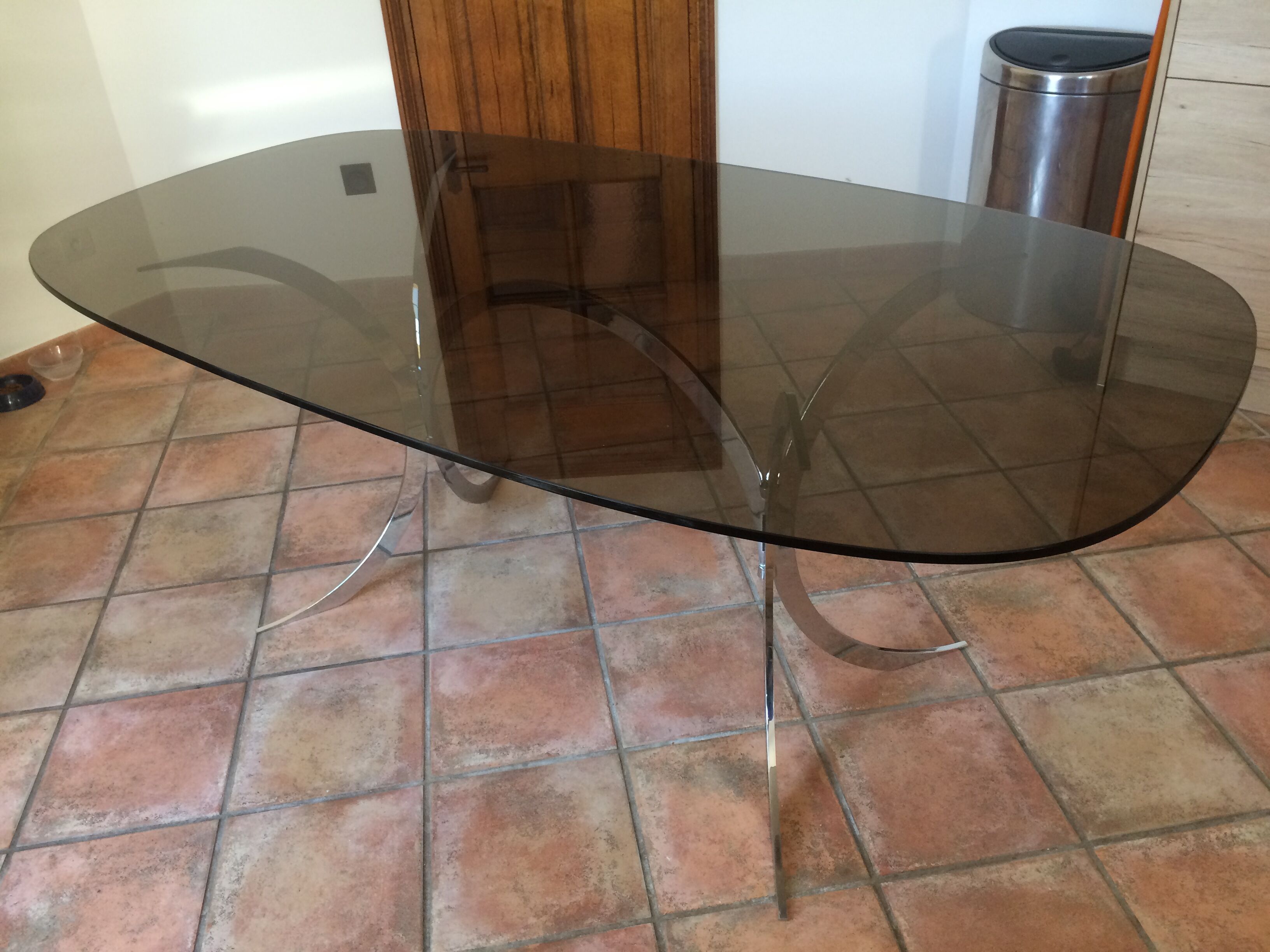 Set table and 4 chairs Boris TABACOFF. 1970.