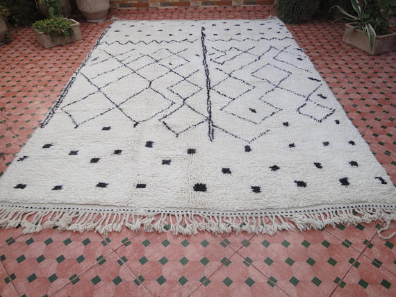 Tapis beni ouarain 283 x 200 cm