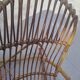 Rohe Noorwolde rattan rocking chair from the 60s