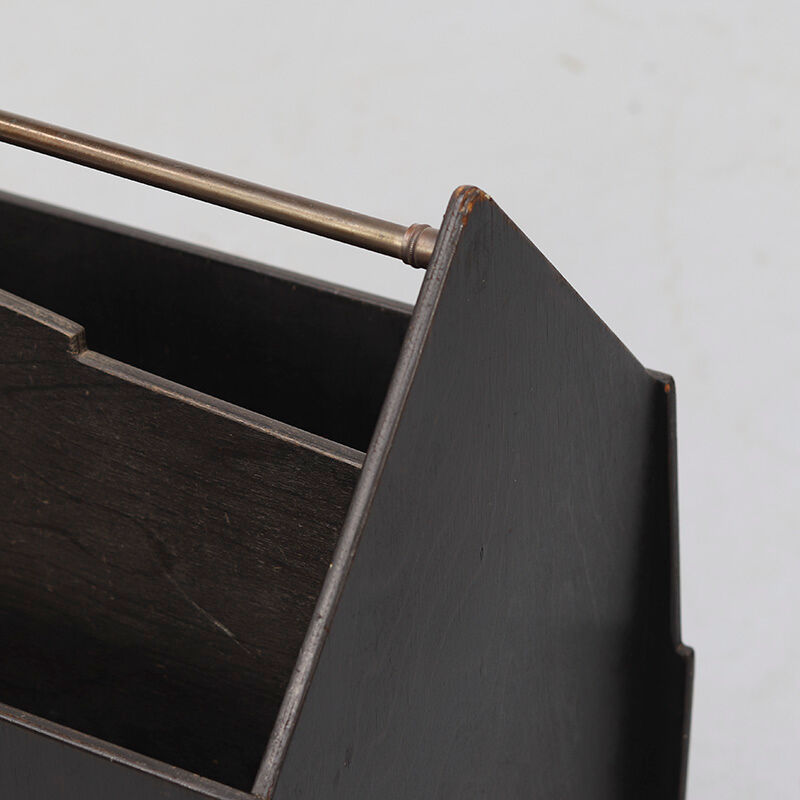 Antique Dutch Art Deco Bauhaus Magazine Rack