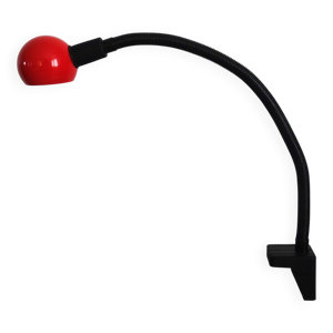Lampe de bureau à pince - noir rouge