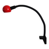 Lampe de bureau à pince vintage noir et rouge