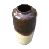 Vase from West Germany in degraded beige & brown