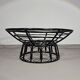 Papasan rattan lounge chair 1970s