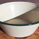 Enamelled sheet metal basin