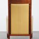 Art Deco armchair in yellow leather with high back