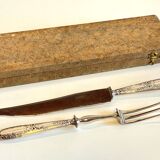 Silver-plated cutlery set with Minerva helmet, Paris