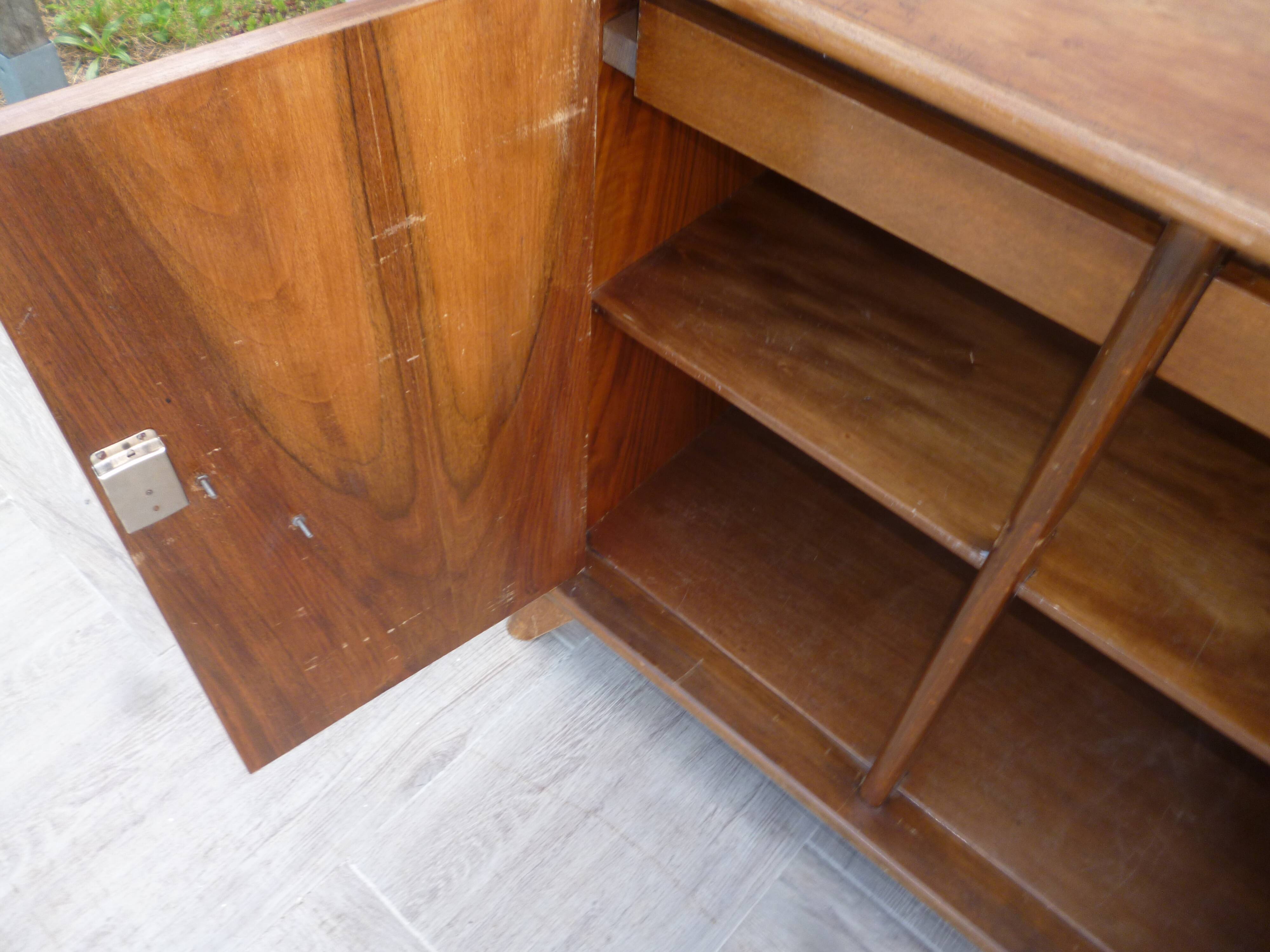 Vintage TV cabinet with drawers