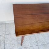 Mahogany dining table with extension cords