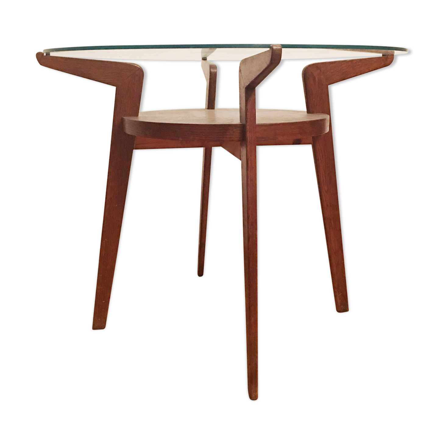 Round Coffee Table by Karel Kozelka and Antonin Kropacek, 1940s