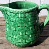 Pitcher digoin sarreguemines green
